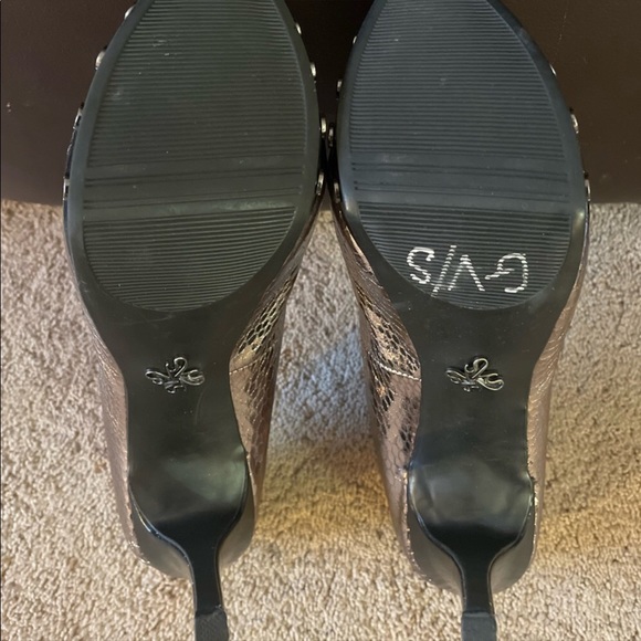 Silver Studded Snakeskin Shoes - Picture 6 of 6